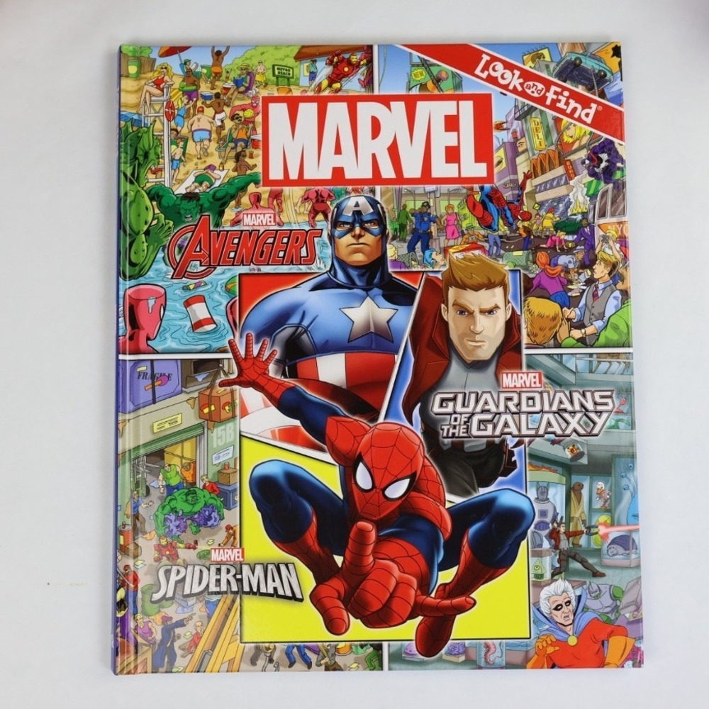 Marvel Look and Find Hardcover Activity Book Avengers‎ Spider-Man 2016 Edition